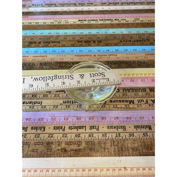 1932 ROXANA YELLOW FOOTED SHERBET HAZEL ATLAS Depression Glass Read - Picture 8 of 12